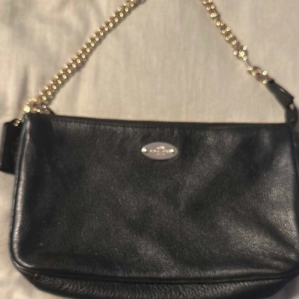 Coach Elegant Black Leather Wrislet